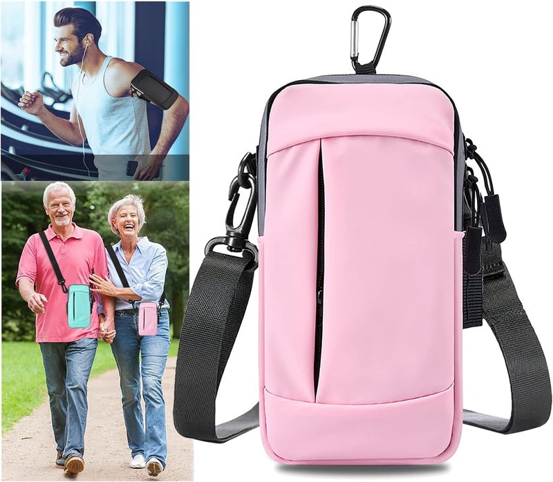 AiScrofa Phone Holder Arm Bands for Running Armband Small Crossbody Bags for Women Kids,iPhone 15 14 13 12 11 Pro Max Xs Xr X 6 7 8 Plus SE Mini Galaxy Ultra Edge S24 S23 Note - Image 1